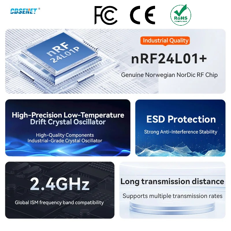 Nrf24L01 Module Wireless - 2 adet nRF24L01+ PA LNA 2.4GHz