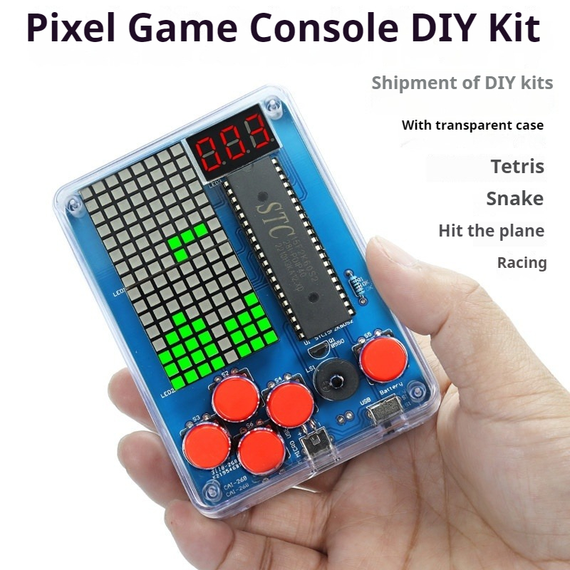 Diy Wearable Electronics - Piksel Oyun Makinesi Üretim Kiti, 51
