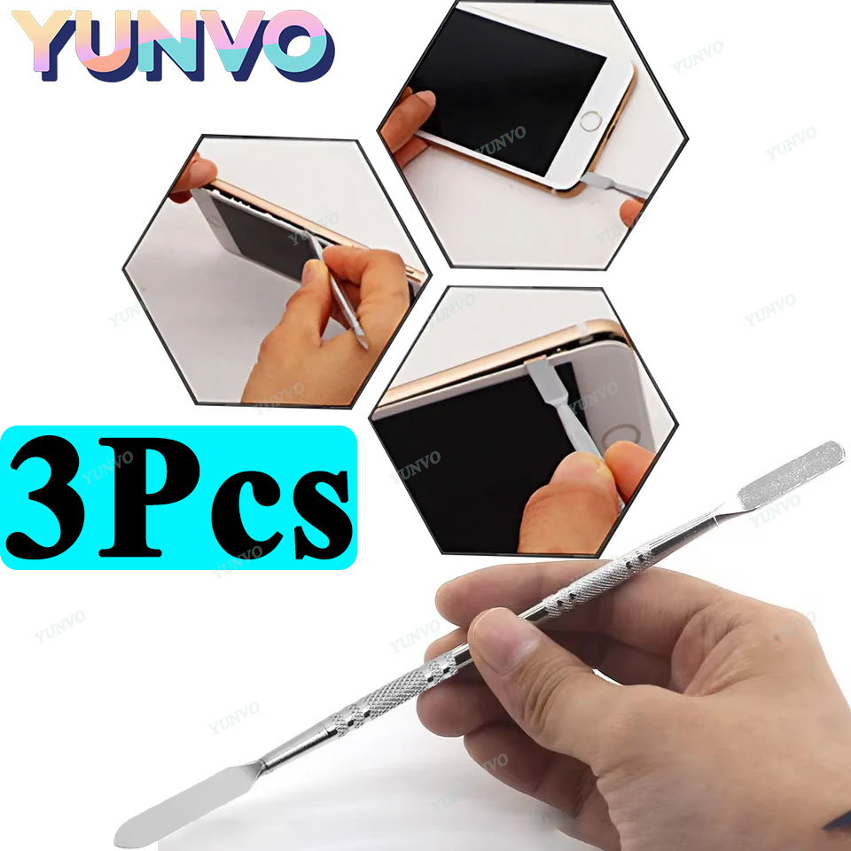 Diy Electronics Repair - 3 Adet Metal Spudger Levye Paslanmaz