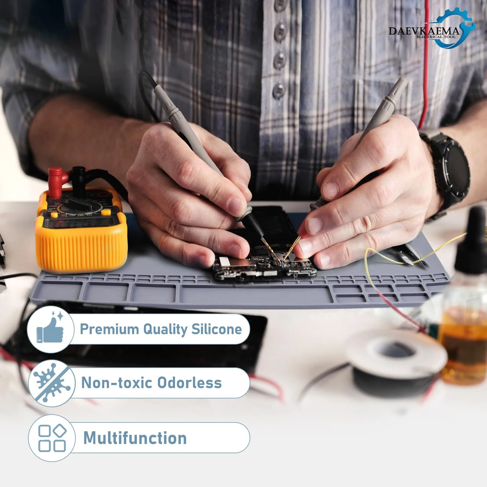 Diy Electronics Repair - Manyetik Silikon Lehim Pedi 500 ℃