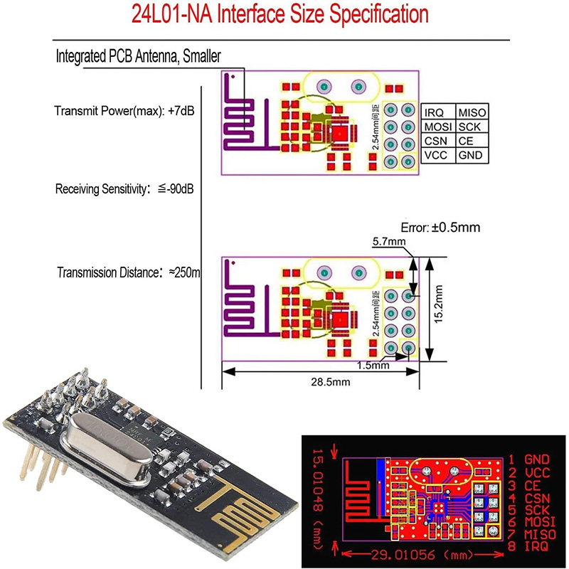 NRF24L01+ 2.4G kablosuz veri i - Nrf24L01 Module Wireless incelemesi ve fiyatı