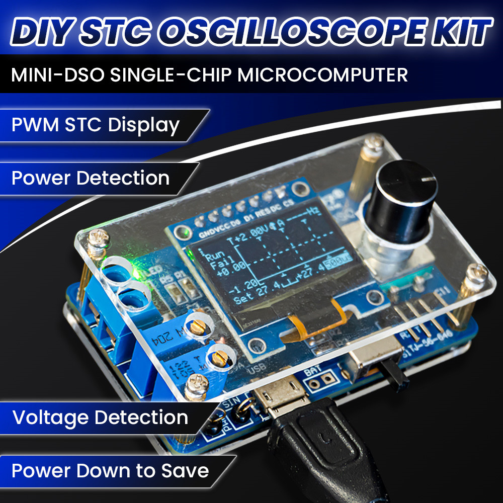 DIY Mini Dijital Osiloskop Ele - Oscilloscope Dso Mini incelemesi ve fiyatı