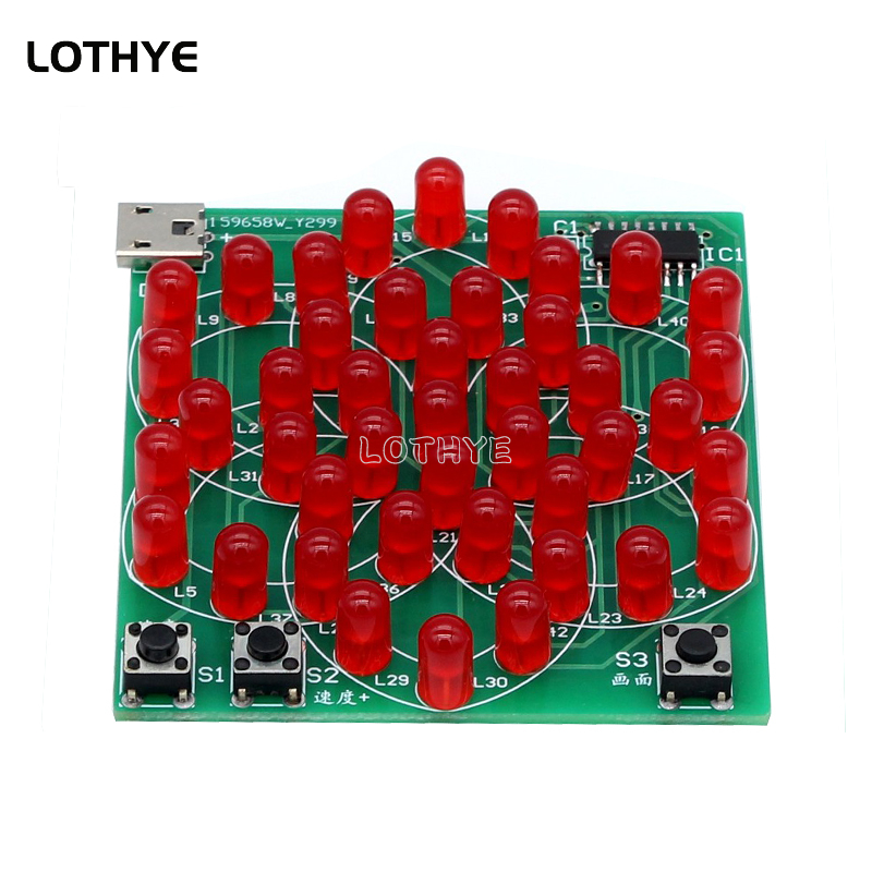 43 LED çok tarzı desen elektro - Diy Wearable Electronics incelemesi ve fiyatı