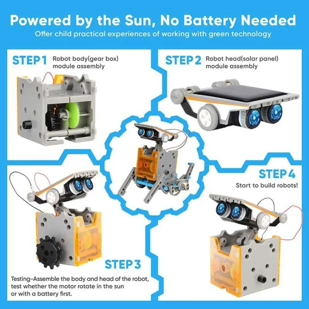 13 in 1 Güneş Enerjili Robot B - Diy Wearable Electronics incelemesi ve fiyatı